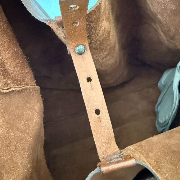 Jo Handbags Leather Shopper Tote - Honey Brown - Picture 6 of 6